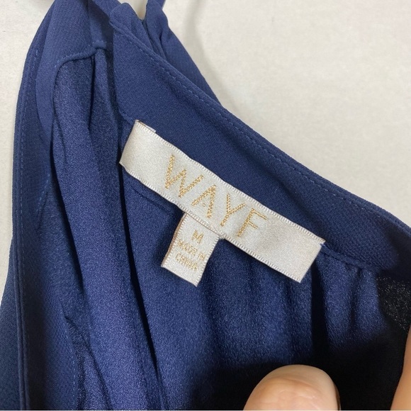 WAYF Halter Navy Blue Dress - Picture 8 of 9